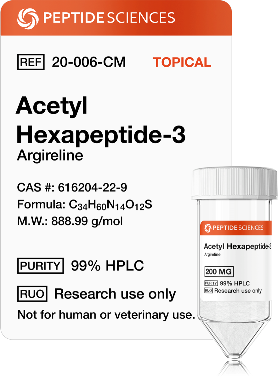 Acetyl Hexapeptide-3 (Argireline) 200mg (Topical)