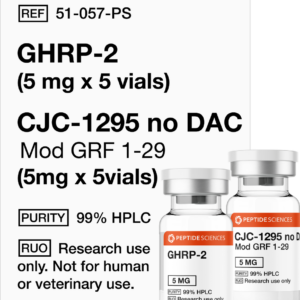 GHRP-2 (5mg x 5) and CJC-1295 no DAC (5mg x 5)